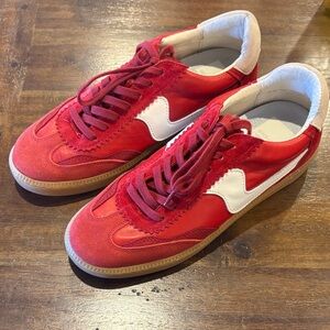 Dolce Vita Red and White Women’s Sneakers